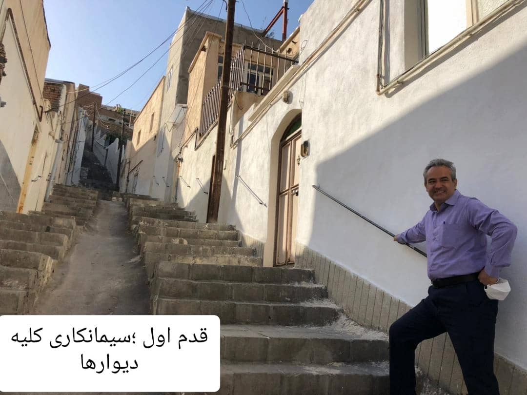 گزارش تصویری از  شهردار منطقه یک تبریز در جریان اجرای پروژه ” یاشئل کوچه “