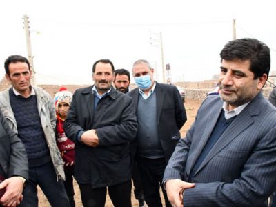 بازدید رئیس سازمان جهادکشاورزی آذربایجان شرقی از واحدهای پرورش گوسفند روستای امیر آباد شهرستان مرند