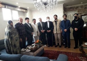 دیدارجمعی ازمسولان استانی و کشوری بنیاد شهد و امور ایثارگران ازخانوده شهید رسول زارع زاده