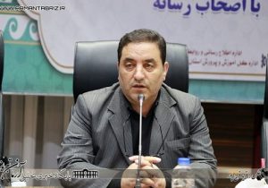 برگزاری نشست هم‌اندیشی مدیرکل آموزش و پرورش آذربایجان شرقی با اصحاب رسانه