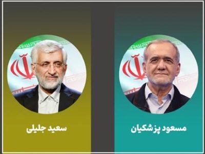 کدام استان ها به جلیلی و کدام به پزشکیان رای دادند؟